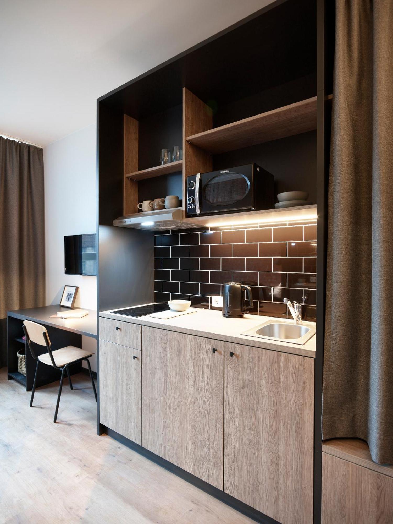 Phnx Aparthotel Hamburk Pokoj fotografie